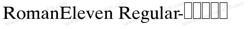 RomanEleven Regular字体转换